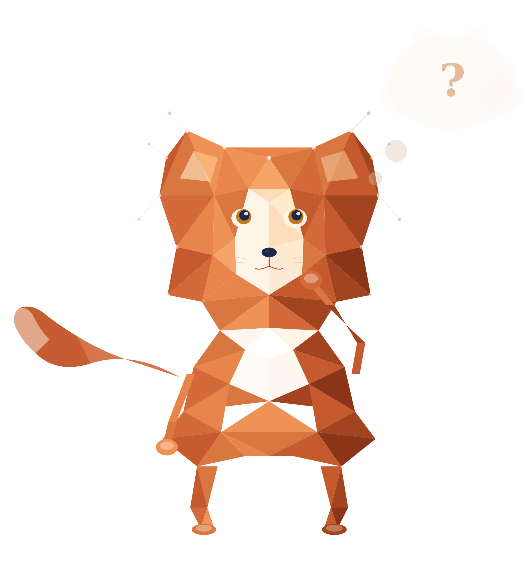 Illustration d'un renard en réflexion